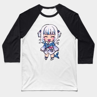 chibi happy shark girl Baseball T-Shirt
